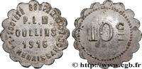 TRANSPORTATION (TRAINS, BUSES, TRAMS, BOATS, ETC.) 10 Centimes - Société coopérative PLM La Renaissan TRANSPORTATION (TRAINS, BUSES, TRAMS, BOATS, ETC.) Oullins 1916 (21,40mm, 1,91g, 12h) -