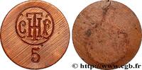 TRANSPORTATION (TRAINS, BUSES, TRAMS, BOATS, ETC.) 5 Centimes - Compagnie Française Thomson Houston TRANSPORTATION (TRAINS, BUSES, TRAMS, BOATS, ETC.) Paris n.d. (22mm, 3,24g, 12h) -