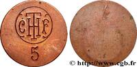 TRANSPORTATION (TRAINS, BUSES, TRAMS, BOATS, ETC.) 5 Centimes - Compagnie Française Thomson Houston TRANSPORTATION (TRAINS, BUSES, TRAMS, BOATS, ETC.) Paris n.d. (22mm, 2,65g, 12h) -
