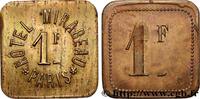 NECESSITY (EMERGENCY COINS AND JETONS OR TOKENS OF 1 Franc - Hôtel Mirabeau NECESSITY (EMERGENCY COINS AND JETONS OR TOKENS OF ) MISCELLANEOUS TOPICS Paris n.d. (23mm, 3,60g, 12h) -