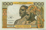 1000 Francs 1972 WEST AFRIKANISCHE STAATEN WEST AFRIKANISCHE STAATEN 1000 Francs 1972 ST ST