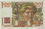 FRANCE 100 Francs JEUNE PAYSAN filigrane inversé FRANCE 100 Francs JEUNE PAYSAN filigrane inversé 1954 VF+ -