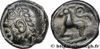 FRANCE Potin à la grosse tête laurée GALLIA BELGICA - SEQUANI (Area of Besançon) Ier siècle avant J.-C. (19mm, 4,49g, 4h) -