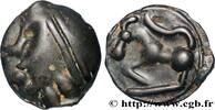 FRANCE Potin à la grosse tête, au bandeau lisse GALLIA BELGICA - SEQUANI (Area of Besançon) Ier siècle avant J.-C. (22mm, 5,88g, 3h) -