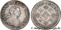 FRANCE Huitième d’écu à la croix fleurdelisée couronnée e LOUIS XV THE BELOVED Paris 1725 (21mm, 2,99g, 6h) -