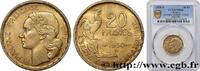 FRANCE 20 francs Georges Guiraud, 3 faucilles IV REPUBLIC Beaumont-Le-Roger 1950 (23,5mm, 4g, 6h) -
