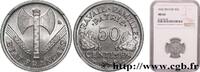 FRANCE 50 centimes Francisque, lourde, premiers exemplair FRENCH STATE Paris 1942 (17,98mm, 0,8g, 6h) -