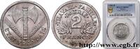 FRANCE 2 francs Francisque FRENCH STATE Beaumont-Le-Roger 1944 (27,02mm, 2,2g, 6h) -