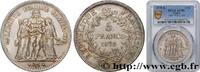FRANCE 5 francs Hercule III REPUBLIC Bordeaux 1878 (37mm, 25g, 6h) -