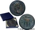 FRANCE Médaille, Reproduction du Sesterce de Domitien, n° REPRODUCTIONS Monnaie de Paris 1975 (66,50mm, 227,48g, 6h) -