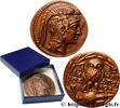 FRANCE Médaille, Reproduction d’un Tétradrachme stéphanop REPRODUCTIONS Monnaie de Paris (c. 130-129 AC.)/1983 (62mm, 187,39g, 11h) -