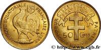 FRENCH EQUATORIAL AFRICA - FREE FRANCE 50 Centimes FRENCH EQUATORIAL AFRICA - FREE FRANCE Prétoria 1942 (20mm, 2,81g, 6h) -