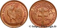 FRENCH EQUATORIAL AFRICA - FREE FRANCE 50 Centimes FRENCH EQUATORIAL AFRICA - FREE FRANCE Prétoria 1943 (20mm, 2,78g, 6h) -