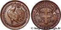 FRENCH EQUATORIAL AFRICA - FREE FRANCE 50 Centimes FRENCH EQUATORIAL AFRICA - FREE FRANCE Prétoria 1943 (20mm, 2,84g, 6h) -