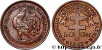 FRENCH EQUATORIAL AFRICA - FREE FRANCE 50 Centimes FRENCH EQUATORIAL AFRICA - FREE FRANCE Prétoria 1943 (20mm, 2,70g, 6h) -