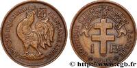 FRENCH EQUATORIAL AFRICA - FREE FRANCE 1 Franc FRENCH EQUATORIAL AFRICA - FREE FRANCE Prétoria 1943 (25mm, 5,61g, 6h) -