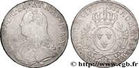 FRANCE Écu aux branches d'olivier, buste habillé LOUIS XV THE BELOVED La Rochelle 1729 (40mm, 28,99g, 6h) -