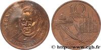 FRANCE Essai de 10 francs Stendhal, Tranche A V REPUBLIC Pessac 1983 (26mm, 10g, 6h) -