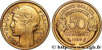 FRANCE 50 centimes Morlon III REPUBLIC 1939 (18mm, 2,00g, 6h) -