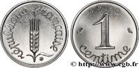 FRANCE 1 centime Épi, avec rebord V REPUBLIC Pessac 1973 (15mm, 1,65g, 6h) -