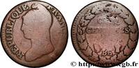 FRANCE Cinq centimes Dupré, grand module DIRECTOIRE Strasbourg/Paris 1799 (27,88mm, 9,11g, 6h) -