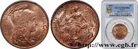 FRANCE 5 centimes Daniel-Dupuis III REPUBLIC 1917 (25mm, 5g, 6h) -