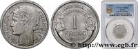 FRANCE 1 franc Morlon, légère PROVISIONAL GOVERNEMENT OF THE FRENCH REPUBLIC Paris 1944 (23mm, g, 6h) -