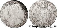 FRANCE Écu aux branches d'olivier, buste habillé LOUIS XV THE BELOVED Tours 1731 (40,5mm, 29,03g, 6h) -