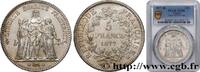 FRANCE 5 francs Hercule III REPUBLIC Bordeaux 1877 (37mm, 25g, 6h) -