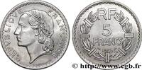 FRANCE 5 francs Lavrillier, aluminium PROVISIONAL GOVERNEMENT OF THE FRENCH REPUBLIC Castelsarrasin 1945 (31mm, 3,48g, 6h) -