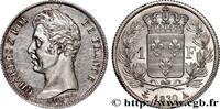 FRANCE 1 franc Charles X, tranche cannelée CHARLES X Paris 1830 (23mm, 4,97g, 6h) -