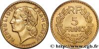 FRANCE 5 francs Lavrillier, bronze-aluminium PROVISIONAL GOVERNEMENT OF THE FRENCH REPUBLIC 1947 (31mm, 12,13g, 6h) -