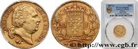 FRANCE 20 francs or Louis XVIII, tête nue LOUIS XVIII Perpignan 1817 (21mm, 6,45g, 6h) -