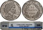 FRANCE Concours de 20 francs, essai en étain attribué à M II REPUBLIC 1849 (21,13mm, 2,8g, 6h) -