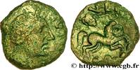 FRANCE Bronze SVTICOS, classe V à la petite tête de face VELIOCASSES (Area of Norman Vexin) c. 50-40 AC. (14,5mm, 1,55g, 10h) -