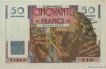 FRANCE 50 Francs LE VERRIER FRANCE 50 Francs LE VERRIER 1950 AU+ -