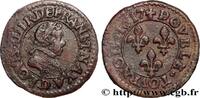FRANCE Double tournois, type 4 LOUIS XIII Lyon 1617 (20mm, 2,97g, 6h) -