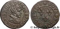 FRANCE Double tournois, 6e type LOUIS XIII Lyon 1628 (20,5mm, 3,34g, 6h) -