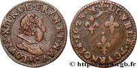 FRANCE Double tournois, type 7 LOUIS XIII Bordeaux 1628 (20,5mm, 2,99g, 6h) -