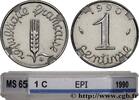 FRANCE 1 centime Épi V REPUBLIC Pessac 1990 (15mm, 1,63g, 6h) -