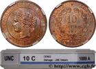FRANCE 10 centimes Cérès III REPUBLIC Paris 1889 (30mm, 10g, 6h) -