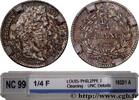 FRANCE 1/4 franc Louis-Philippe LOUIS-PHILIPPE I Paris 1832 (15mm, 1,22g, 6h) -