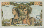 FRANCE 5000 Francs TERRE ET MER FRANCE 5000 Francs TERRE ET MER 1953 AU- -