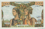 FRANCE 5000 Francs TERRE ET MER FRANCE 5000 Francs TERRE ET MER 1957 AU- -