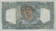 FRANCE 1000 Francs MINERVE ET HERCULE FRANCE 1000 Francs MINERVE ET HERCULE 1950 XF- -