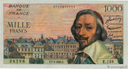 FRANCE 1000 Francs RICHELIEU FRANCE 1000 Francs RICHELIEU 1955 XF- -