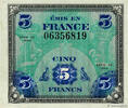 FRANCE 5 Francs DRAPEAU FRANCE 5 Francs DRAPEAU 1944 XF -