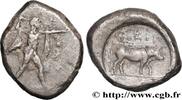 Classic 1 (480 BC to 400 BC) Nomos, statère ou didrachme LUCANIA - POSEIDONIA Poseidonia c. 445-420 AC. (21mm, 7,67g, 9h) -