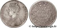 BRITISH INDIA 1 Roupie Victoria BRITISH INDIA Bombay 1878 (30,5mm, 11,45g, 12h) -