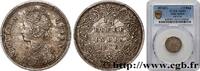 BRITISH INDIA 1/4 Rupee (Roupie) Victoria BRITISH INDIA Calcutta 1876 (19,50mm, 2,86g, 12h) -